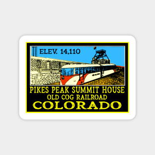 Pikes Peak Colorado Summit House Cog Railroad Sticker